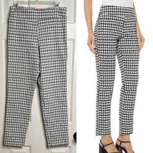 Krazy Larry Pull-On Ankle Pants Mini Houndstooth gray & white size 12